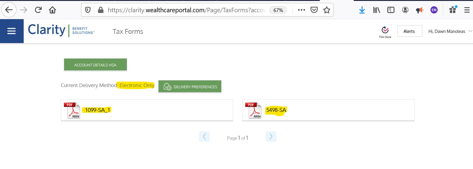 HSA Tax Form Access Knowledge Base
